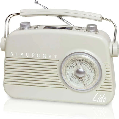 Beige Nostalgieradio mit DAB+ und Bluetooth im 50er Jahre Retro-Design, Blaupunkt LIDO VDR 10, wie neu