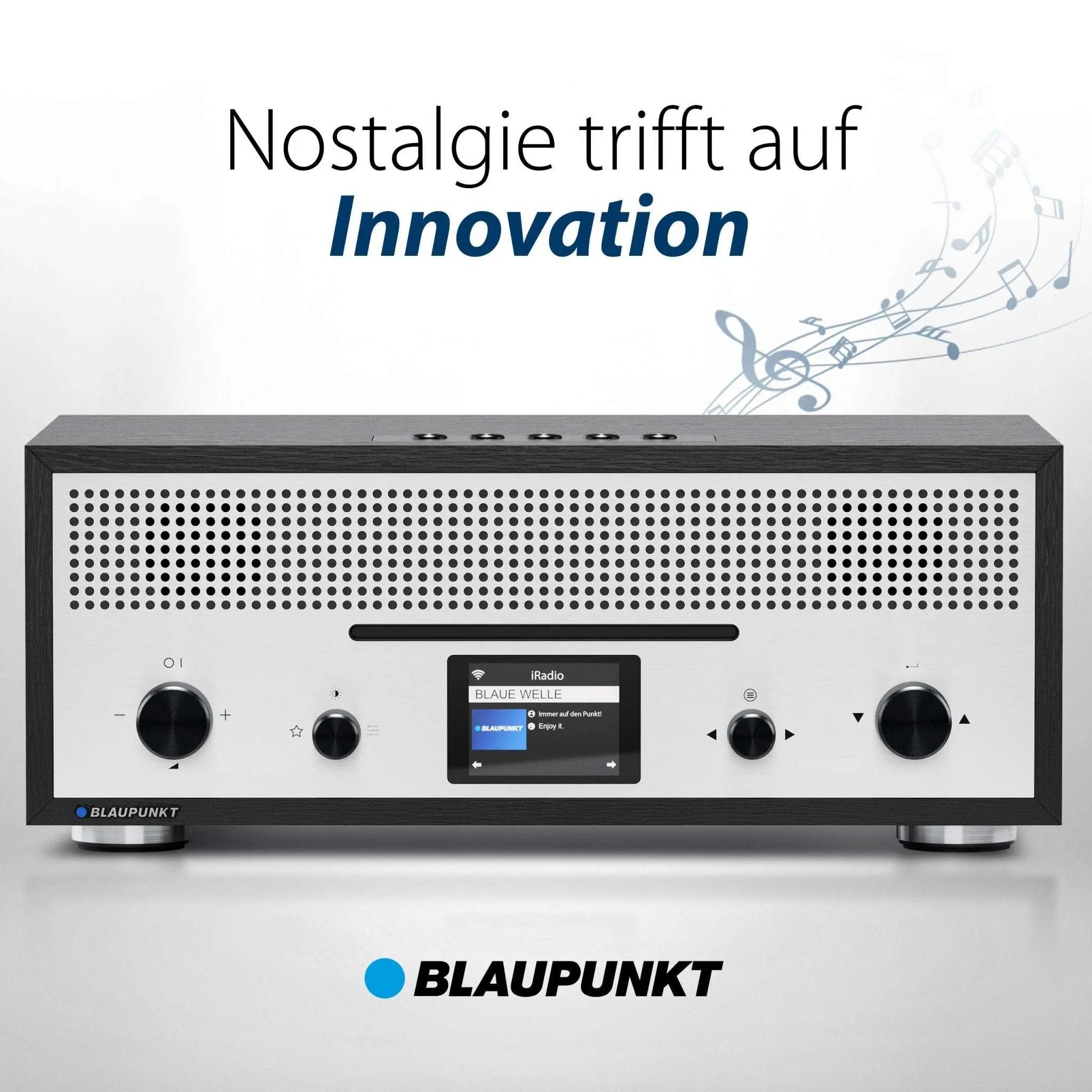 Nostalgie Internetradio mit CD | MILANO Schwarz - Blaupunkt Audio Deutschland Radio Schwarz
