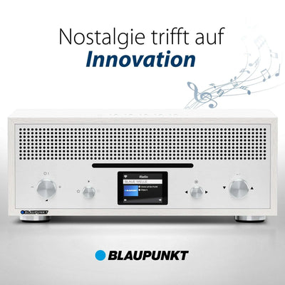 Nostalgie Internetradio mit CD | MILANO Weiß - Blaupunkt Audio Deutschland Radio Weiß