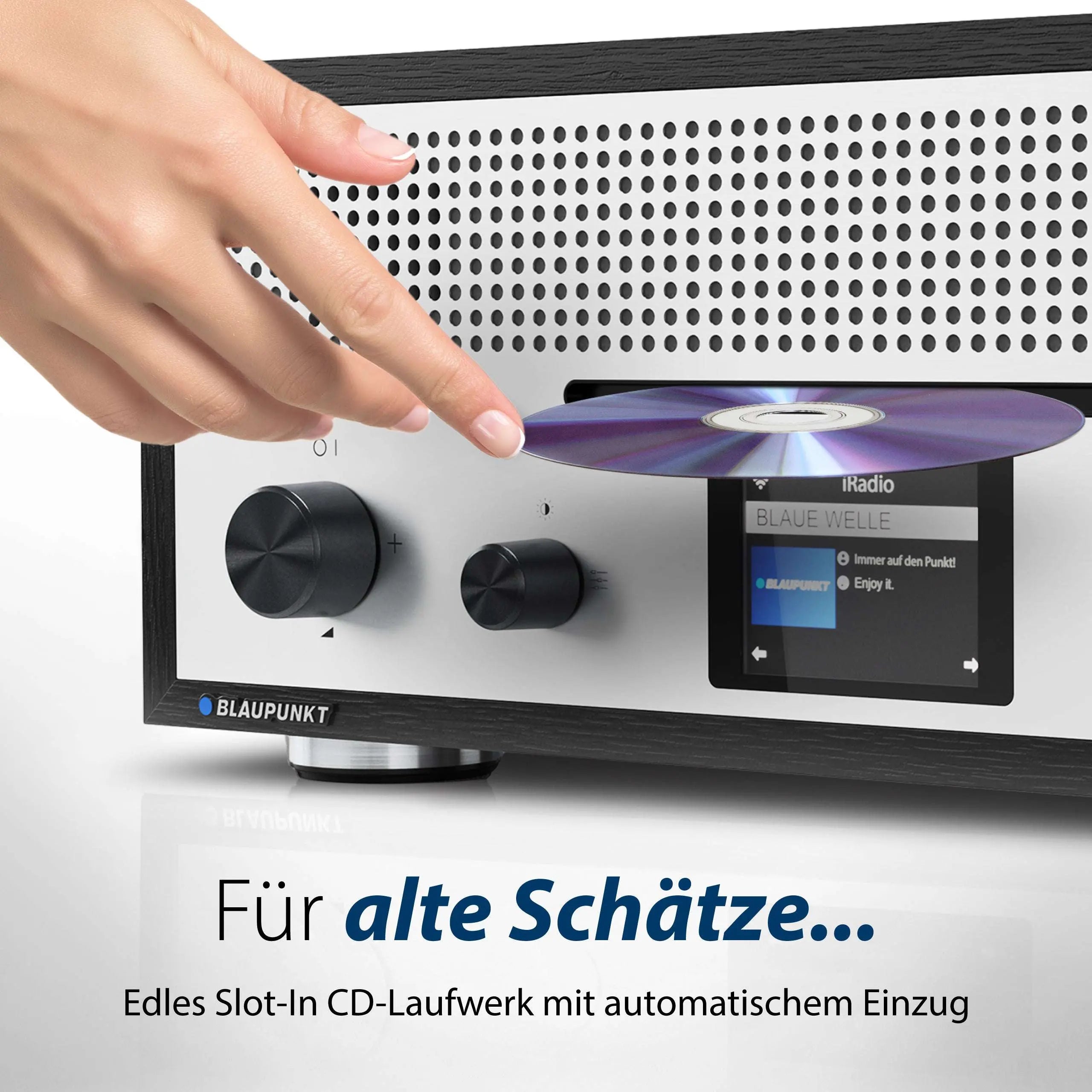 Nostalgie Internetradio mit CD | MILANO Schwarz - Blaupunkt Audio Deutschland Radio Schwarz