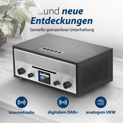 Nostalgie Internetradio mit CD | MILANO Schwarz - Blaupunkt Audio Deutschland Radio Schwarz