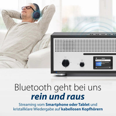 Nostalgie Internetradio mit CD | MILANO Schwarz - Blaupunkt Audio Deutschland Radio Schwarz