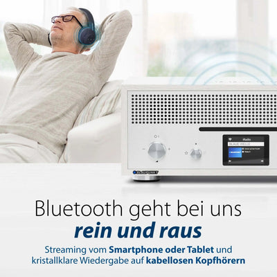 Nostalgie Internetradio mit CD | MILANO Weiß - Blaupunkt Audio Deutschland Radio Weiß