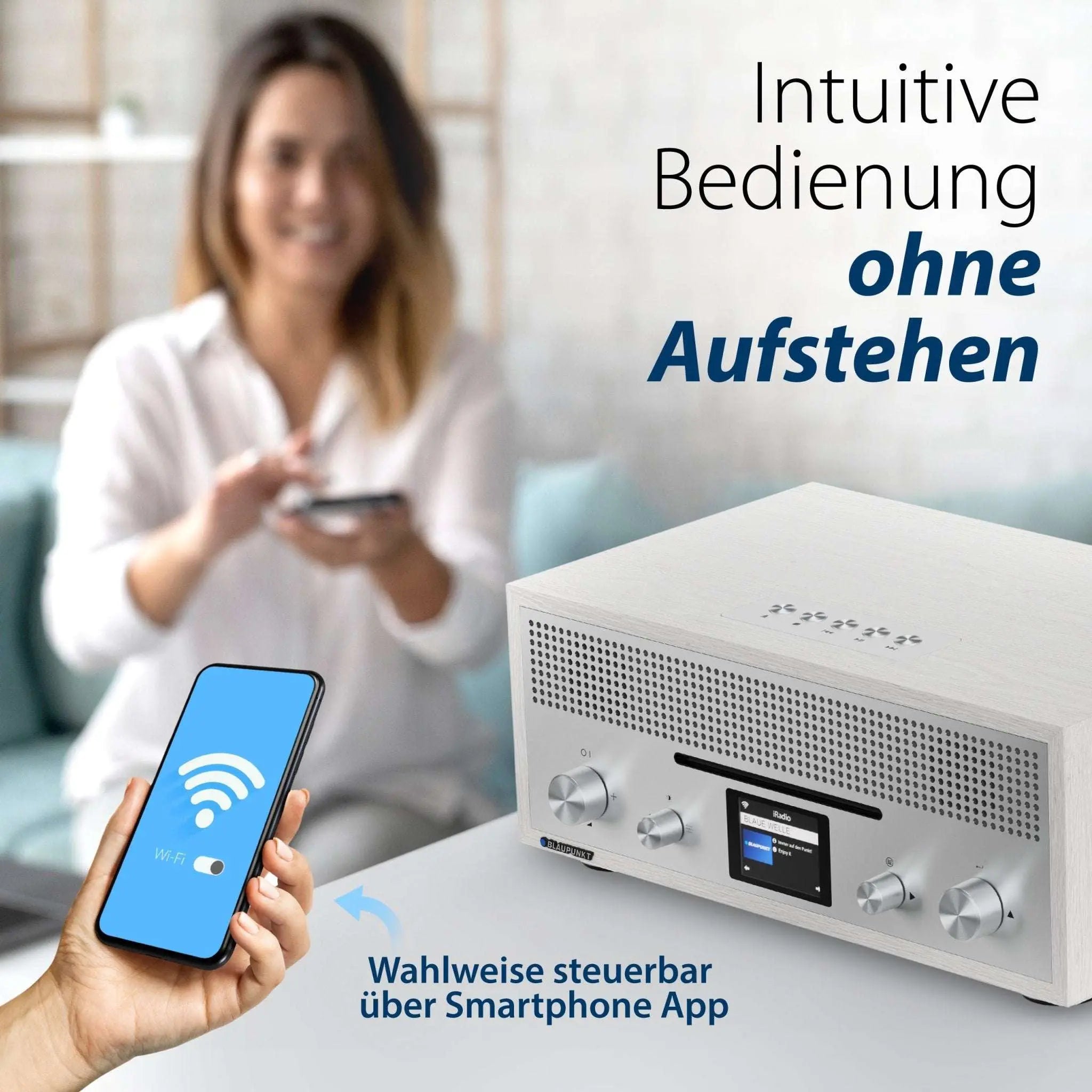 Nostalgie Internetradio mit CD | MILANO Weiß - Blaupunkt Audio Deutschland Radio Weiß