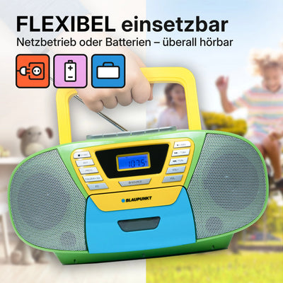 BOOMBOX MIT CD PLAYER FÜR KINDER | B 120 Multi Color Blaupunkt   