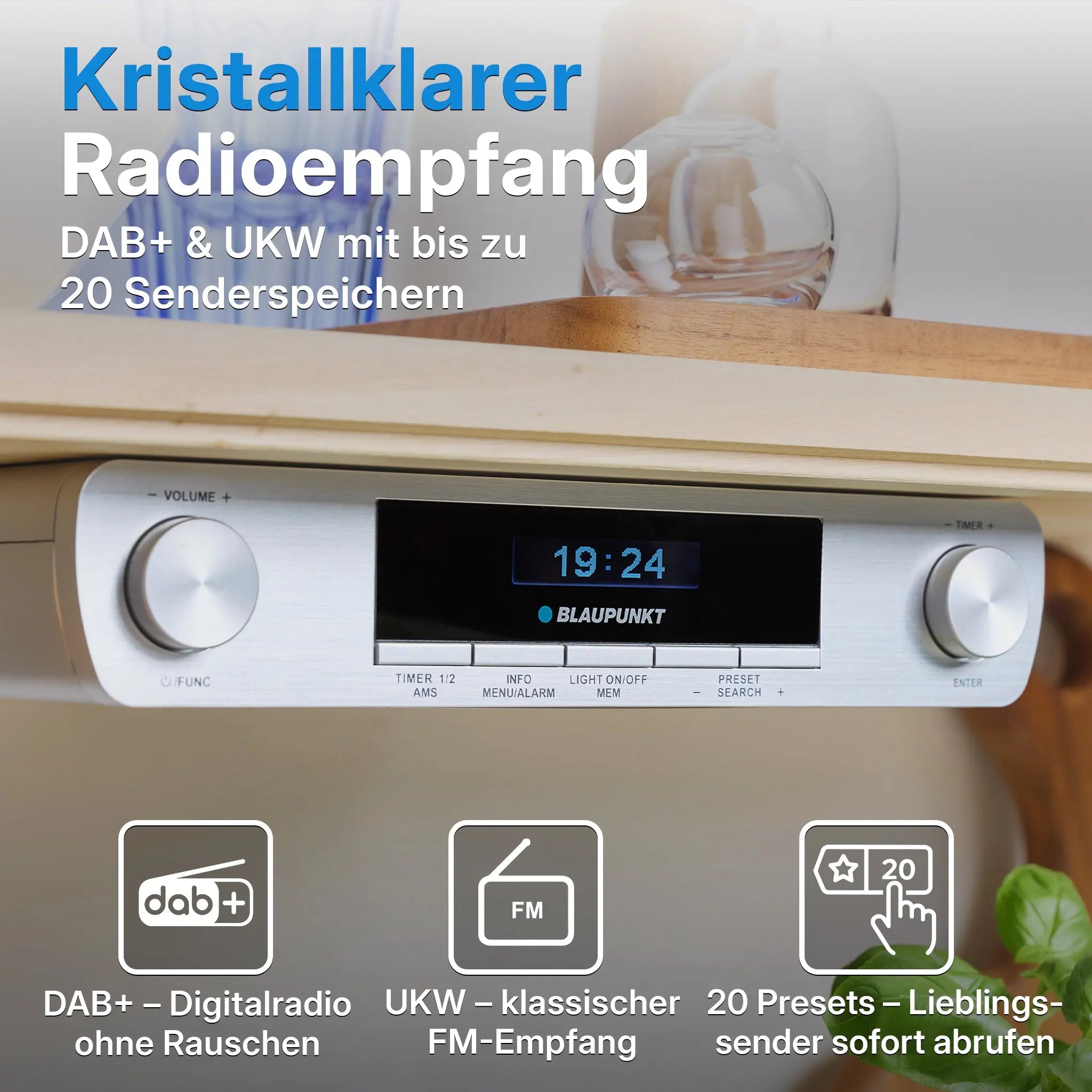 DAB+ Küchenradio mit Bluetooth | KRD 30 Blaupunkt   