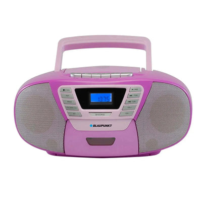 violett kinder boombox mit cd player bluetooth usb kassettendeck ukw radio blaupunkt b120