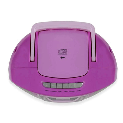 Violette BOOMBOX MIT CD PLAYER für Kinder mit Bluetooth, Kassettenfach und Radio