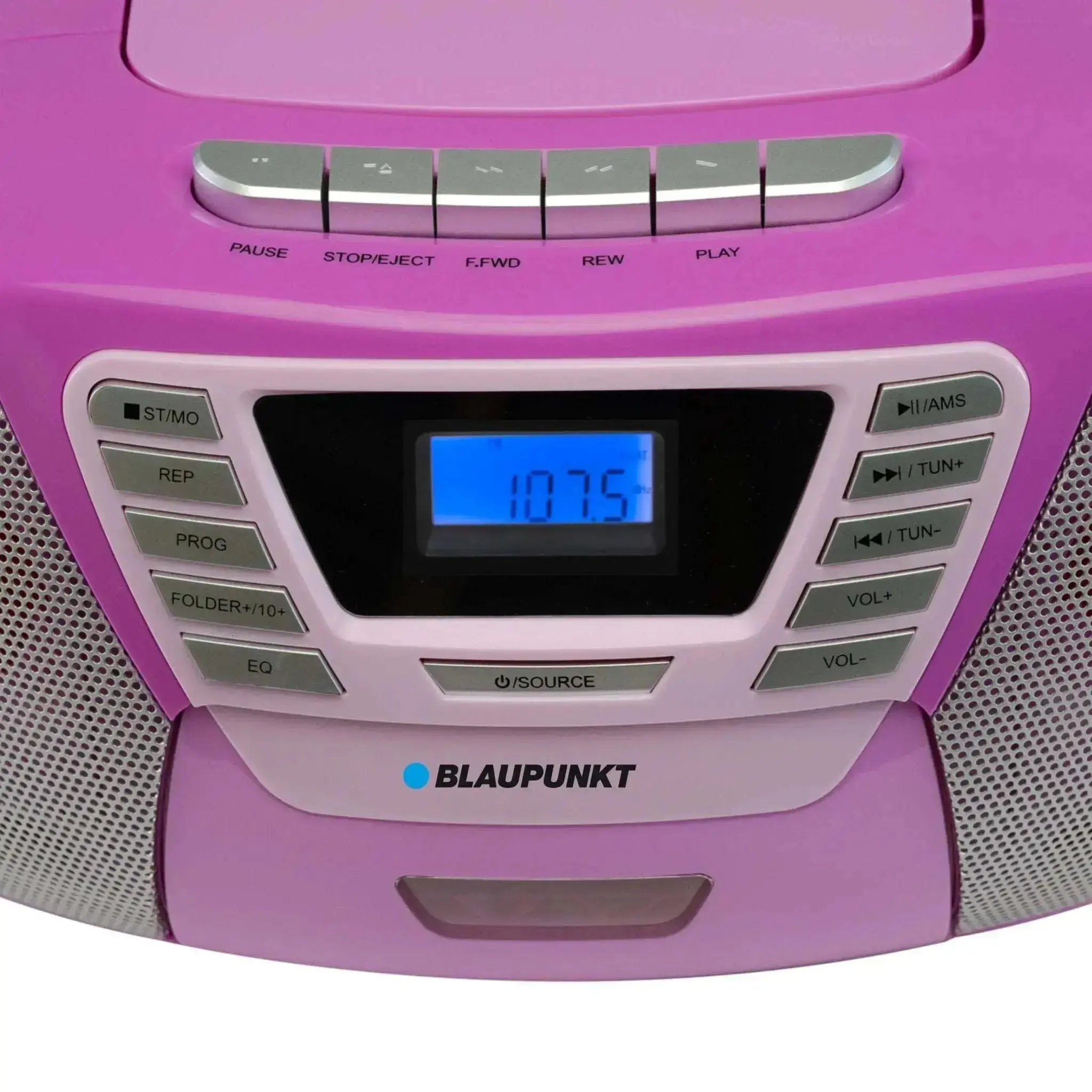 Blaupunkt B 120 violette Boombox mit CD-Player, Radio, Bluetooth und USB für Kinder
