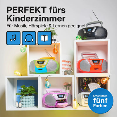 BOOMBOX MIT CD PLAYER FÜR KINDER | B 120 Black | Blaupunkt   