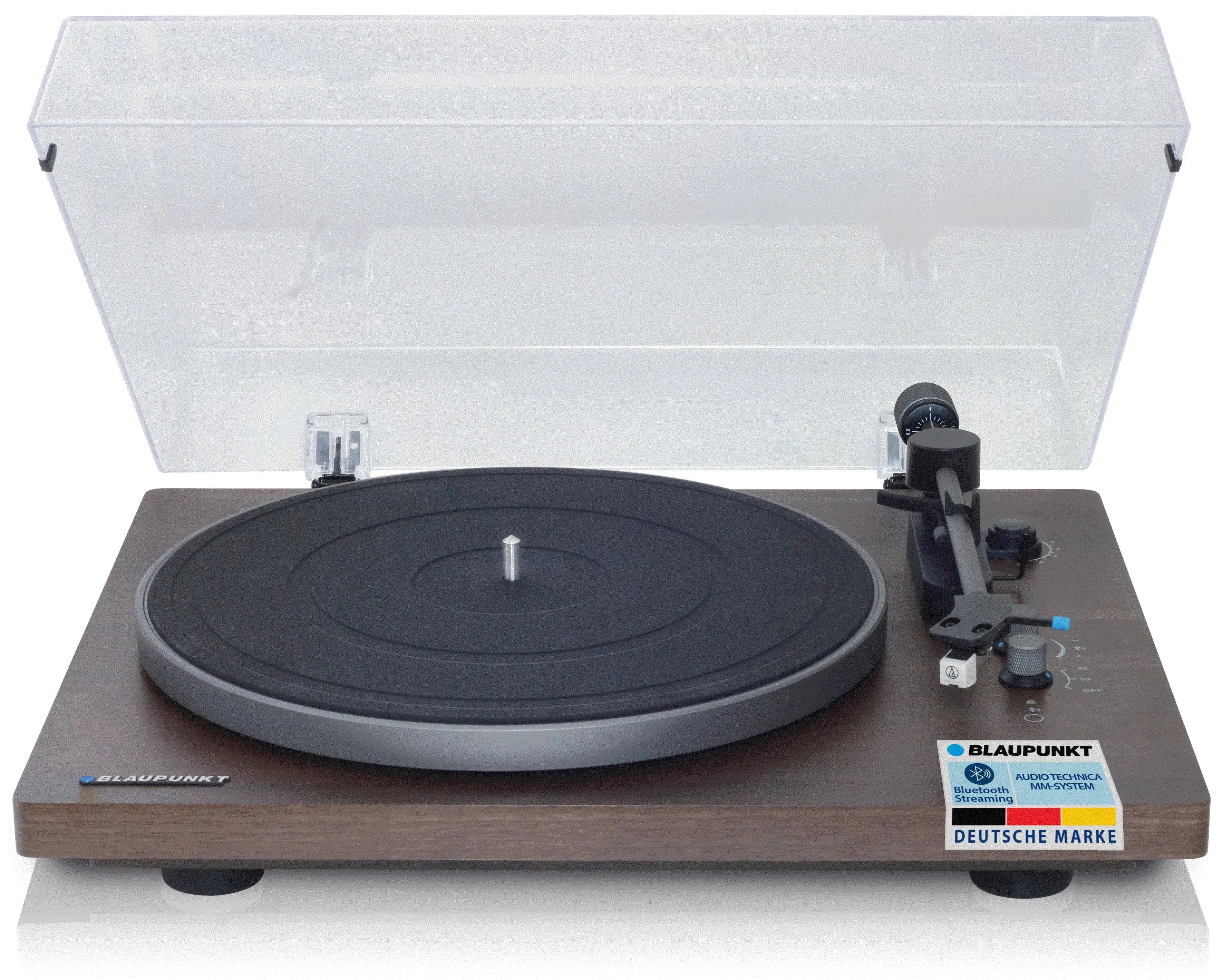 Plattenspieler mit Bluetooth Blaupunkt Torino TT 200 TX mit Aluminiumteller und Anti-Skating-Funktion