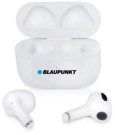 Blaupunkt TWS 25 weiße Bluetooth In-Ear Kopfhörer mit Ladecase und Touch-Steuerung