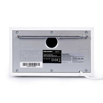 Blaupunkt RXN 180 Nostalgieradio mit Bluetooth Rückseite in Anthrazit mit Teleskopantenne