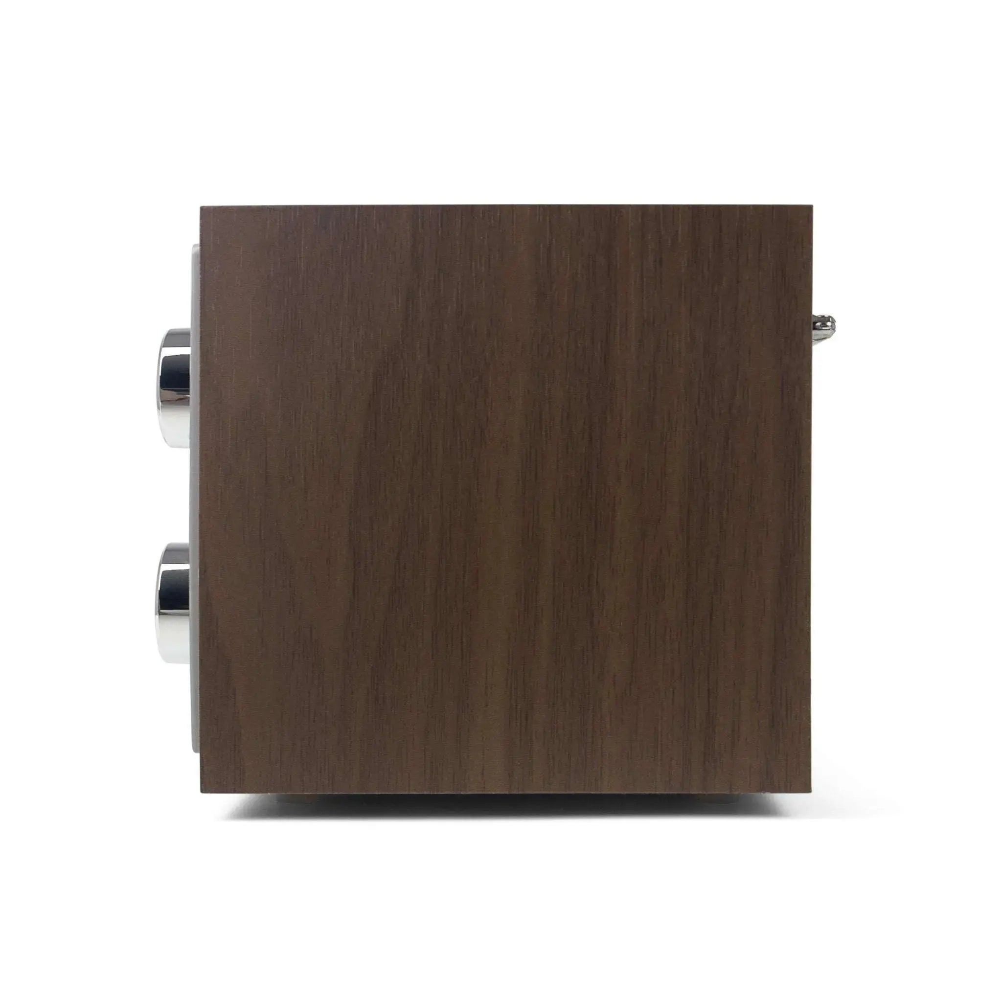 Blaupunkt RXN 19 Nostalgieradio mit Holzgehäuse und Aluminiumfront, USB und SD-Kartenslot, Teleskopantenne, Drehregler und Mono-Lautsprecher