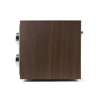 Blaupunkt RXN 19 Nostalgieradio mit Holzgehäuse und Aluminiumfront, USB und SD-Kartenslot, Teleskopantenne, Drehregler und Mono-Lautsprecher