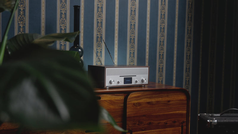 Nostalgie Internetradio mit CD | MILANO Walnuss