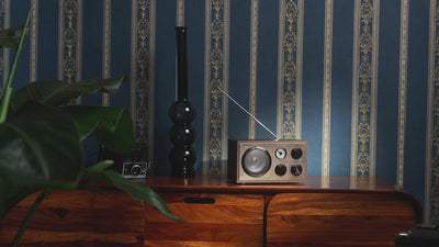 Detailaufnahme - Nostalgie Radio mit Bluetooth RXN 180 WN Messing 