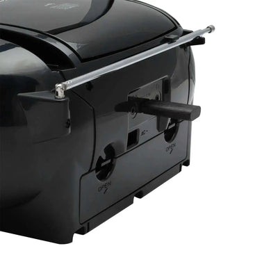 Schwarze Kinder Boombox Blaupunkt B 120 mit CD-Player, Bluetooth, Kassettendeck und Radio mit Antenne