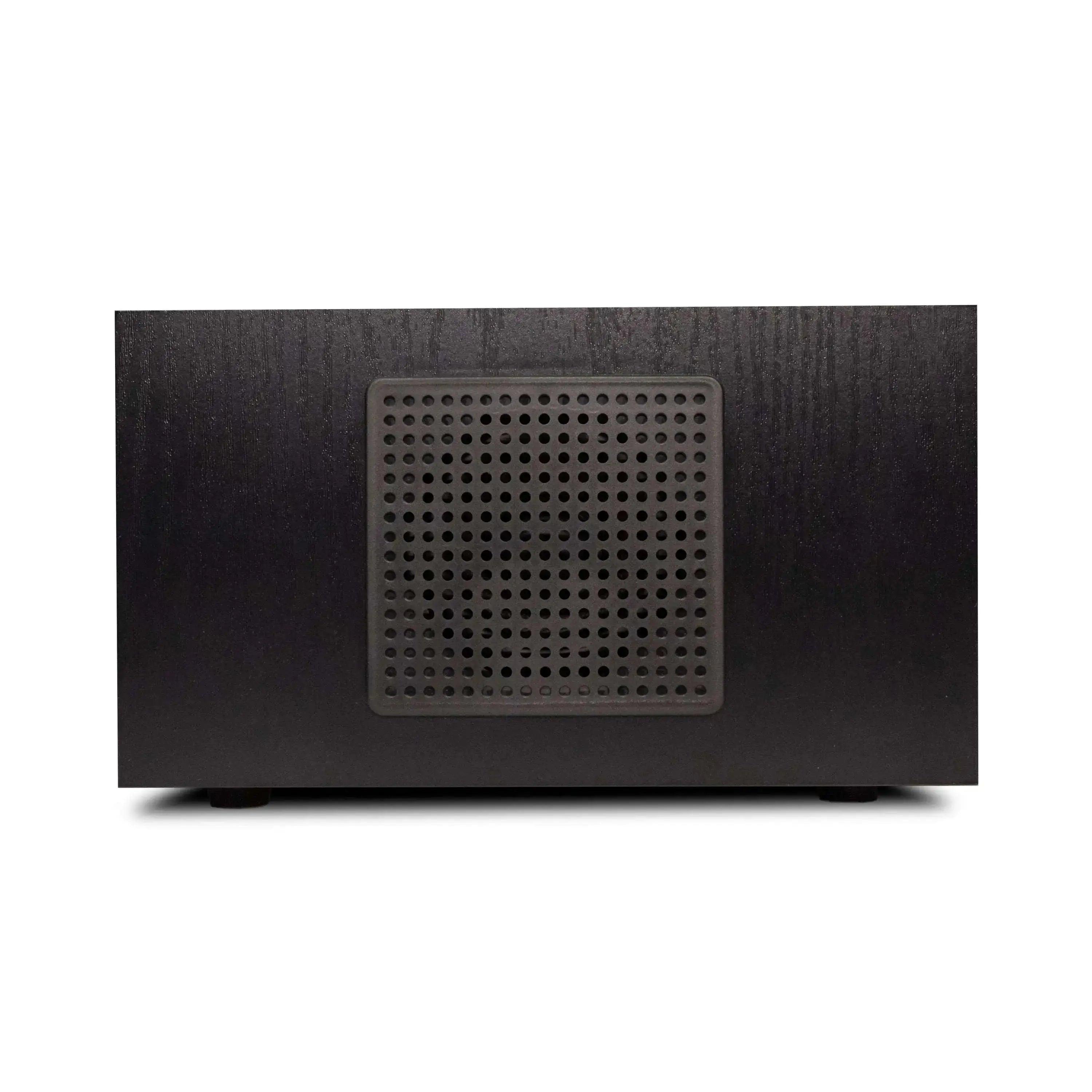 Nostalgieradio mit DAB+ und Bluetooth in Schwarz mit Holzkorpus und Aluminiumfront