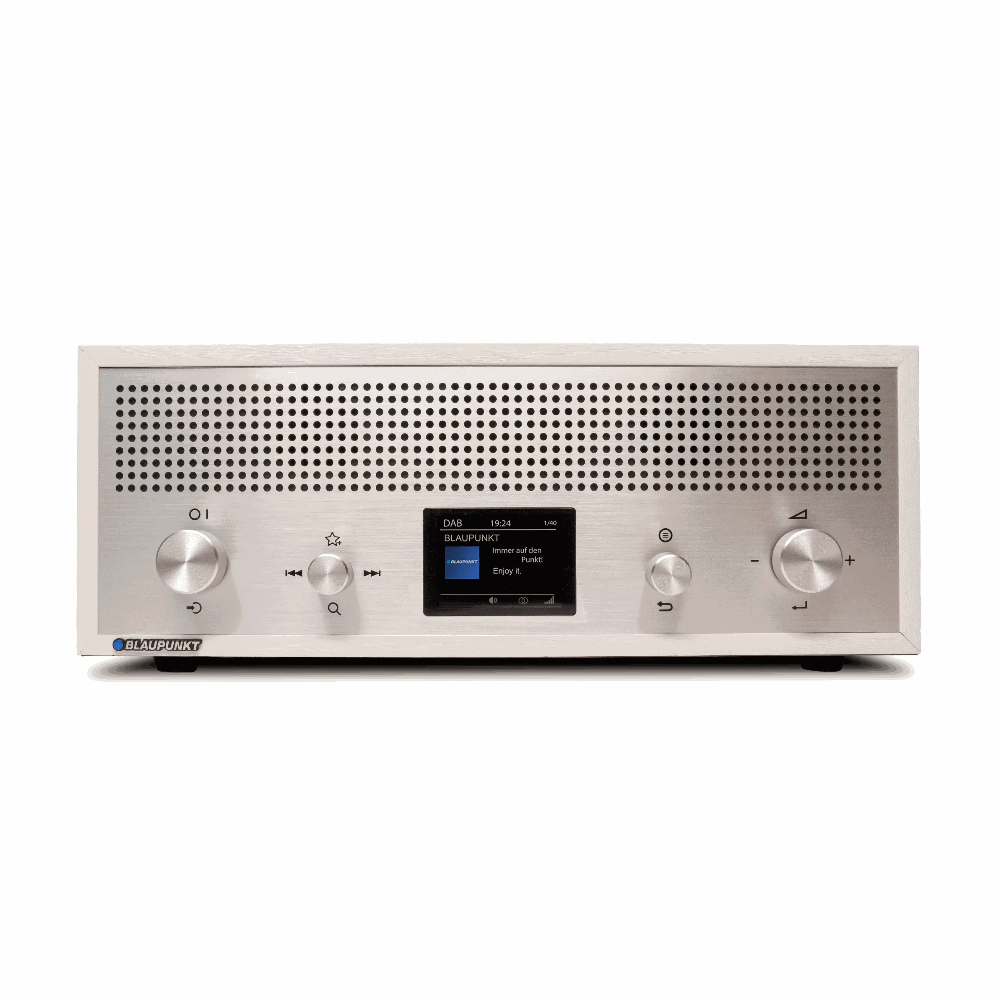 Weißes Nostalgieradio mit DAB+, Bluetooth und USB von Blaupunkt im Retrodesign