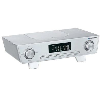 Küchenradio mit DAB+ und UKW, großes LED-Display, integriertes LED-Arbeitslicht, 2x2 Watt Stereo, unterbaufähig oder freistehend